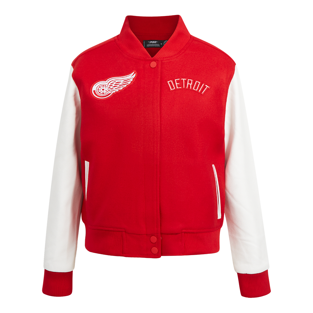 CHAMARRA UNIVERSITARIA NHL DETROIT RED WINGS CLASSIC CHENILLE PARA MUJER