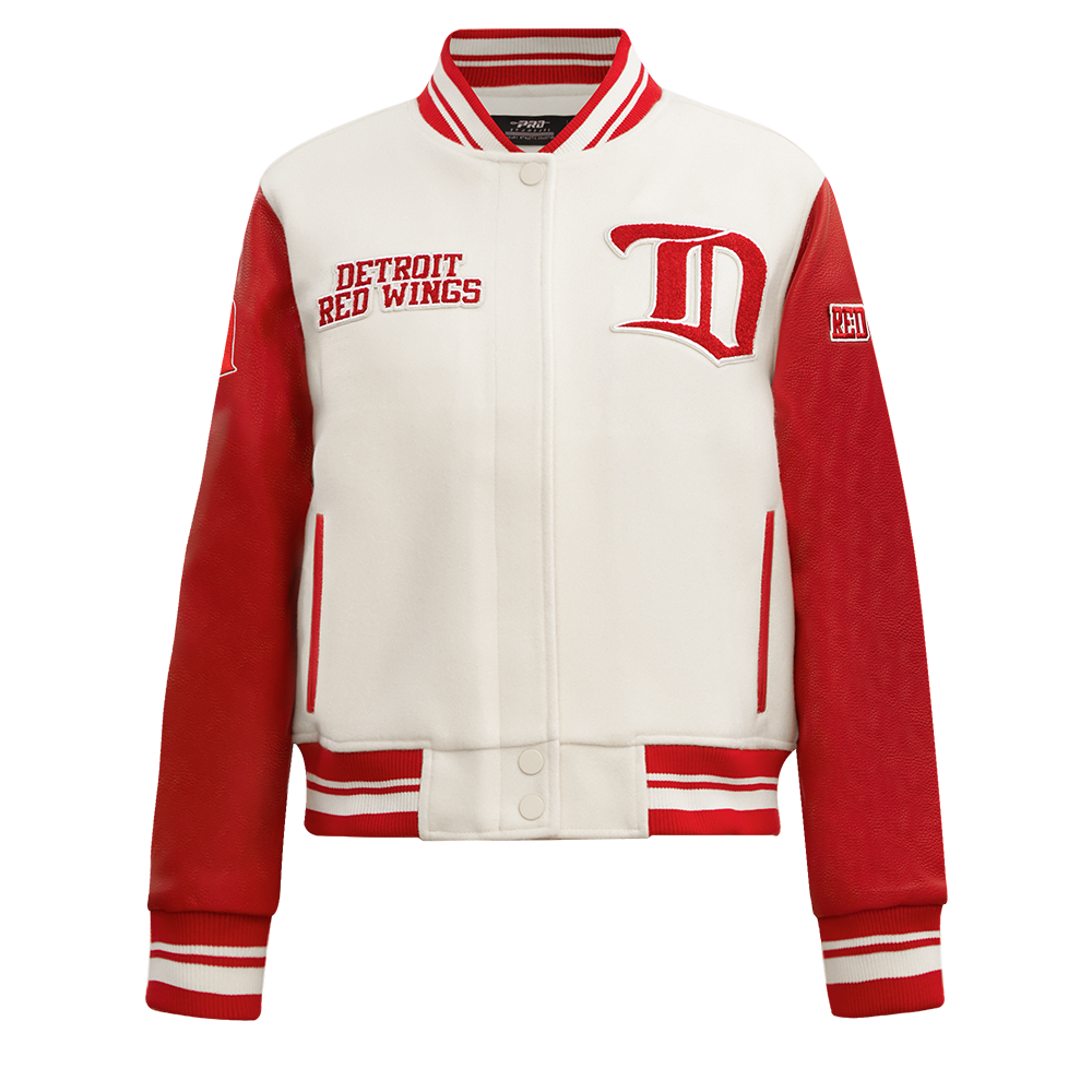 CHAMARRA UNIVERSITARIA NHL DETROIT RED WINGS RETRO CLASSICS PARA MUJER