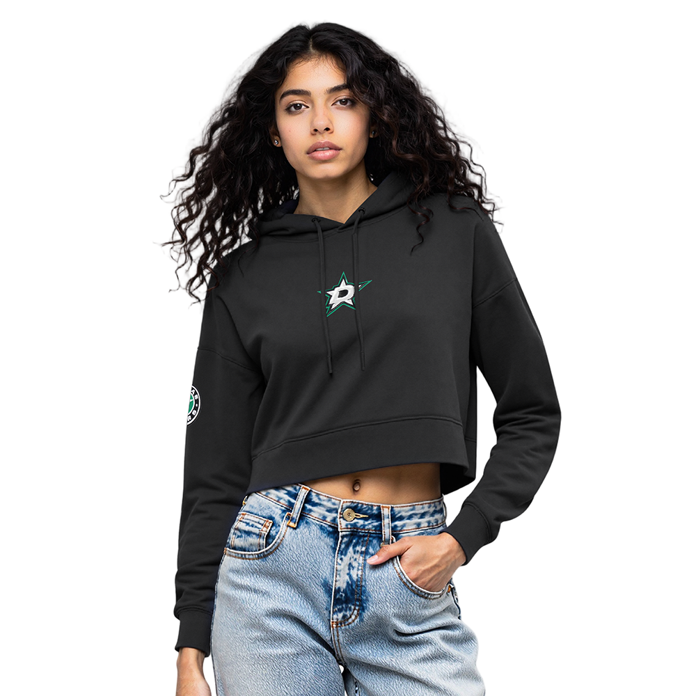SUDADERA CON GORRO NHL DALLAS STARS CLASSIC CHENILLE PARA MUJER