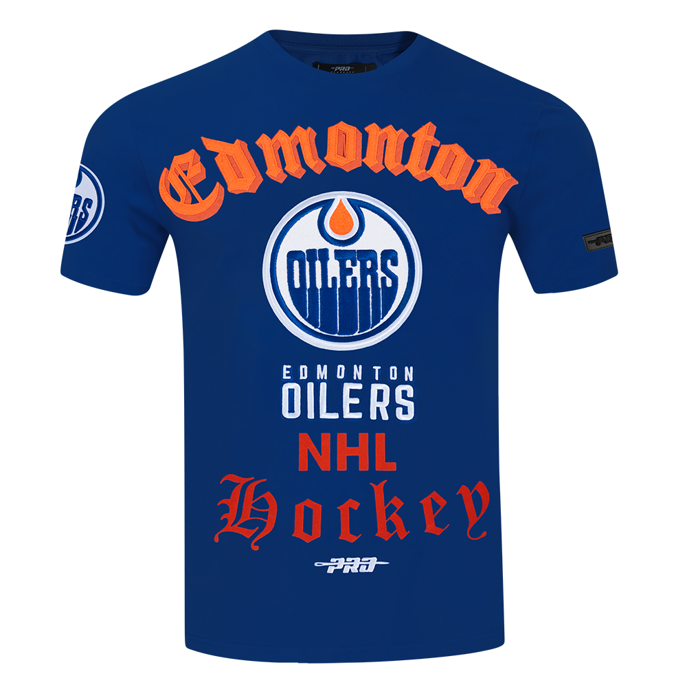 PLAYERA NHL EDMONTON OILERS OLD ENGLISH
