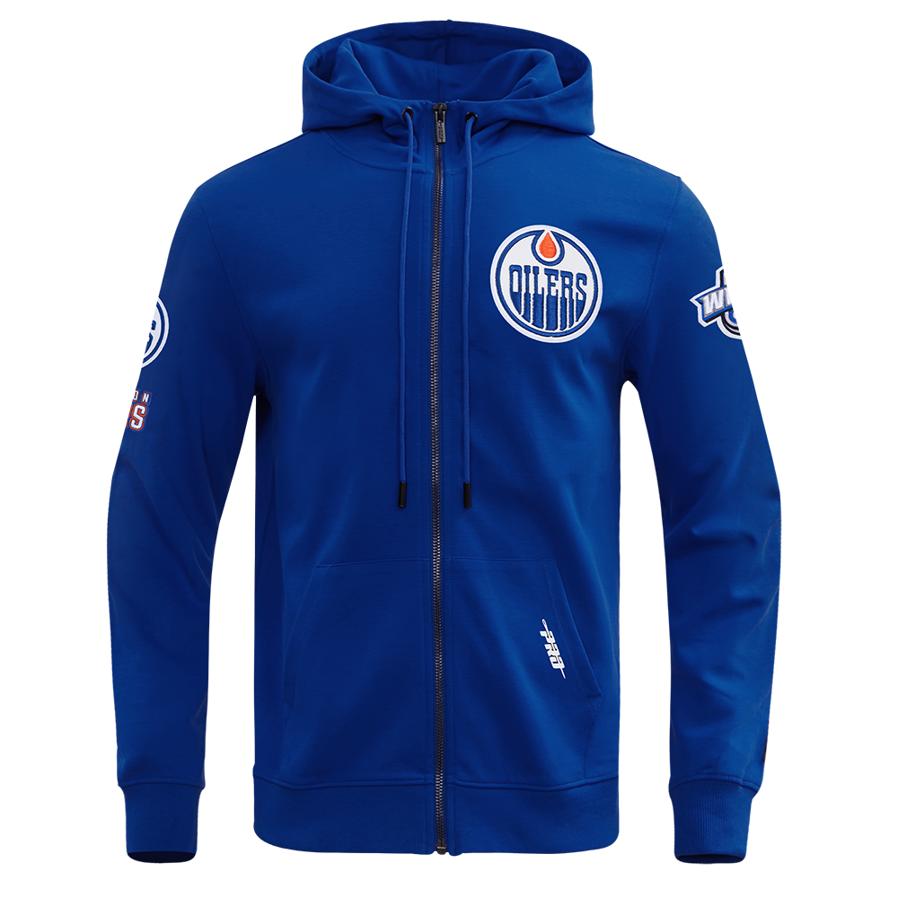 SUDADERA CON CIERRE NHL EDMONTON OILERS CLASSIC CHENILLE