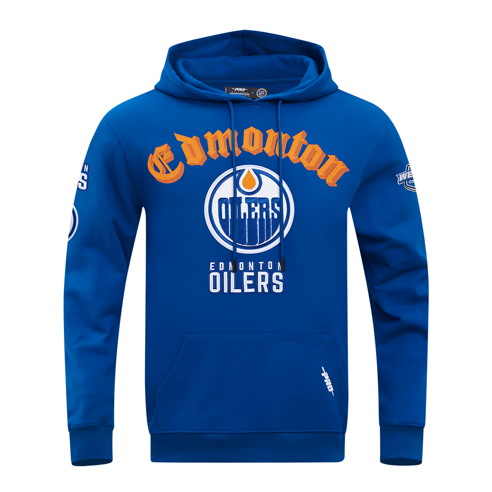 SUDADERA CON GORRO NHL EDMONTON OILERS OLD ENGLISH