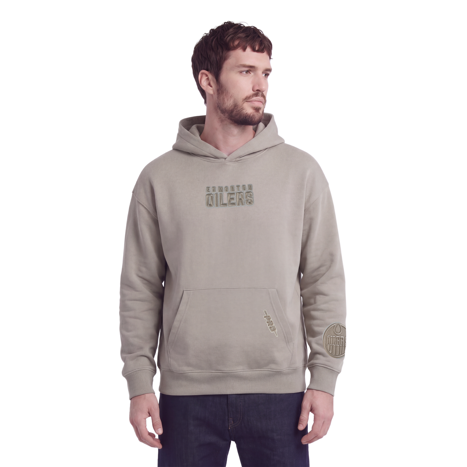 SUDADERA CON GORRO NHL EDMONTON OILERS WINGSPAN
