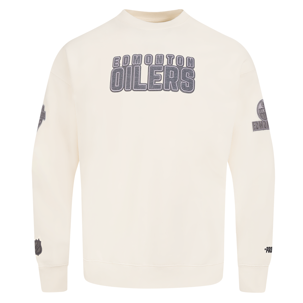 SUDADERA DE CUELLO REDONDO NHL EDMONTON OILERS REVERSE FRENCH TERRY