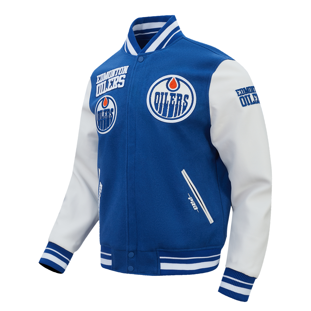 CHAMARRA UNIVERSITARIA NHL EDMONTON OILERS RETRO CLASSICS