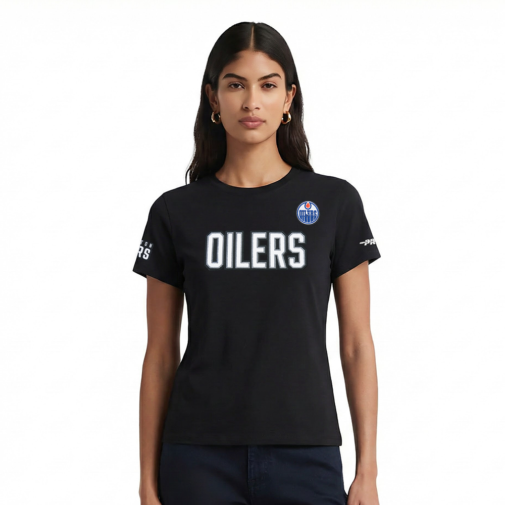 PLAYERA NHL EDMONTON OILERS CLASSIC CHENILLE PARA MUJER