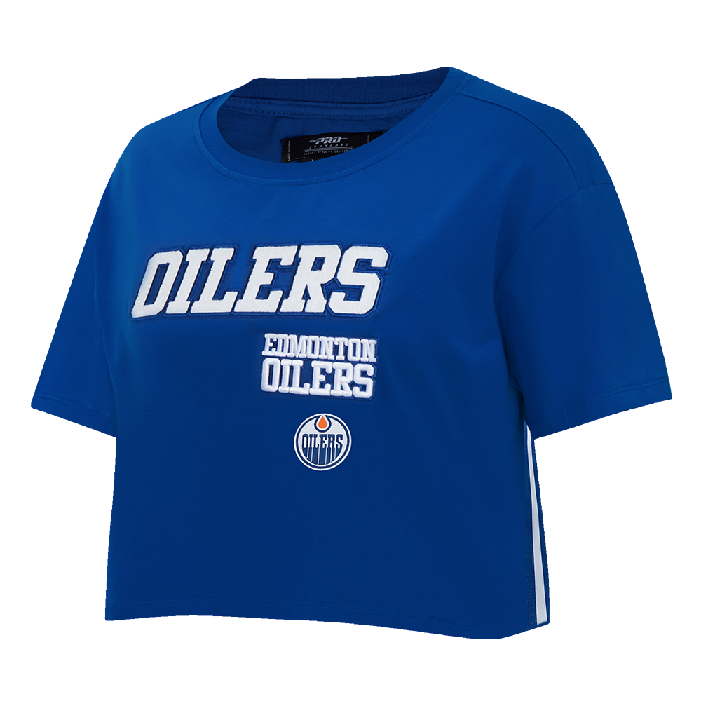 PLAYERA CROP NHL EDMONTON OILERS RETRO CLASSICS PARA MUJER