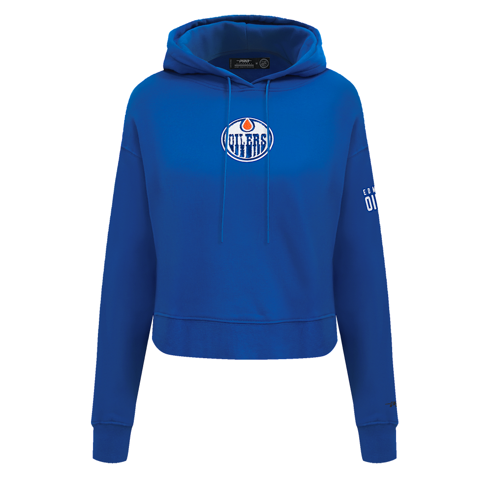 SUDADERA CON GORRO NHL EDMONTON OILERS CLASSIC CHENILLE PARA MUJER