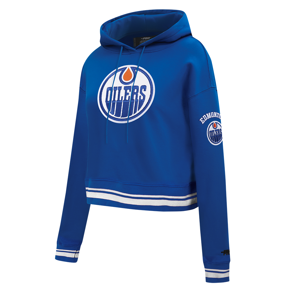 SUDADERA CON GORRO NHL EDMONTON OILERS RETRO CLASSICS PARA MUJER