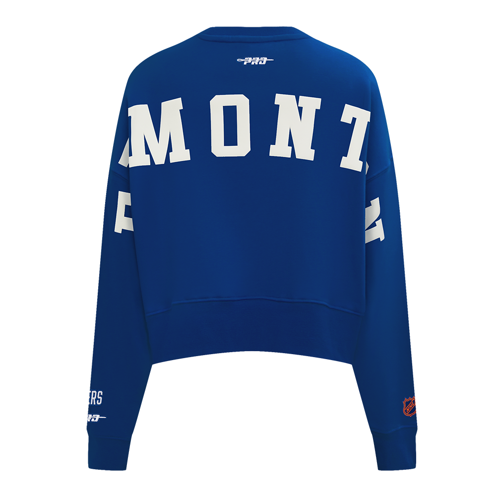 SUDADERA DE CUELLO REDONDO NHL EDMONTON OILERS WINGSPAN PARA MUJER