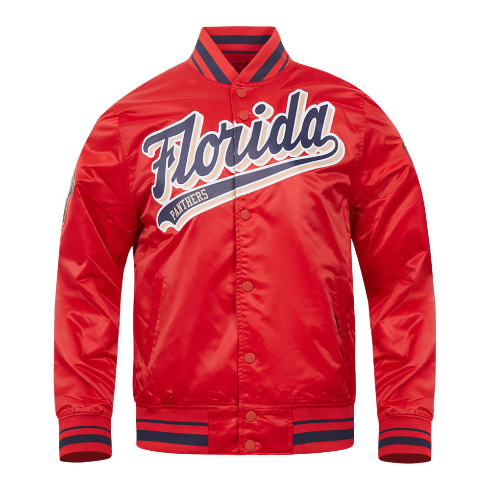 CHAMARRA DE SATÍN NHL FLORIDA PANTHERS SCRIPT TAIL