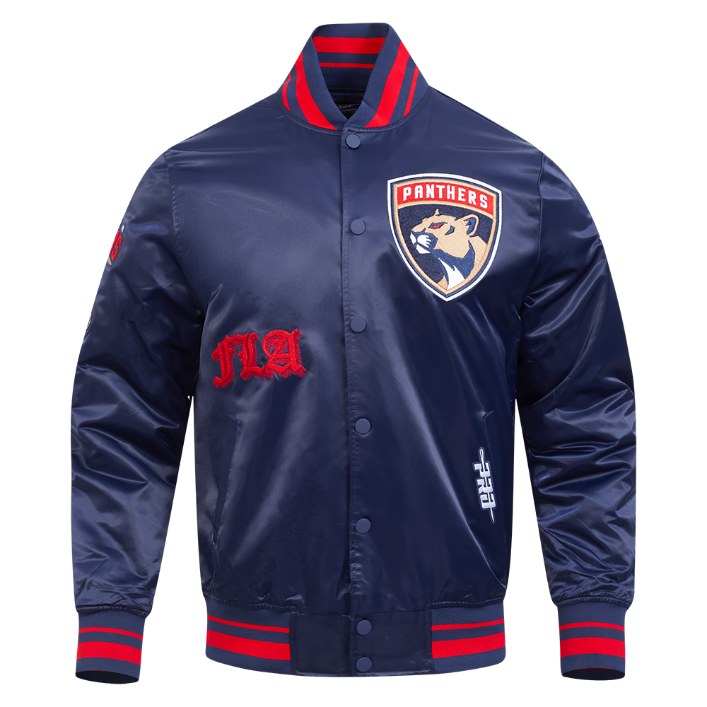 CHAMARRA DE SATÍN NHL FLORIDA PANTHERS OLD ENGLISH