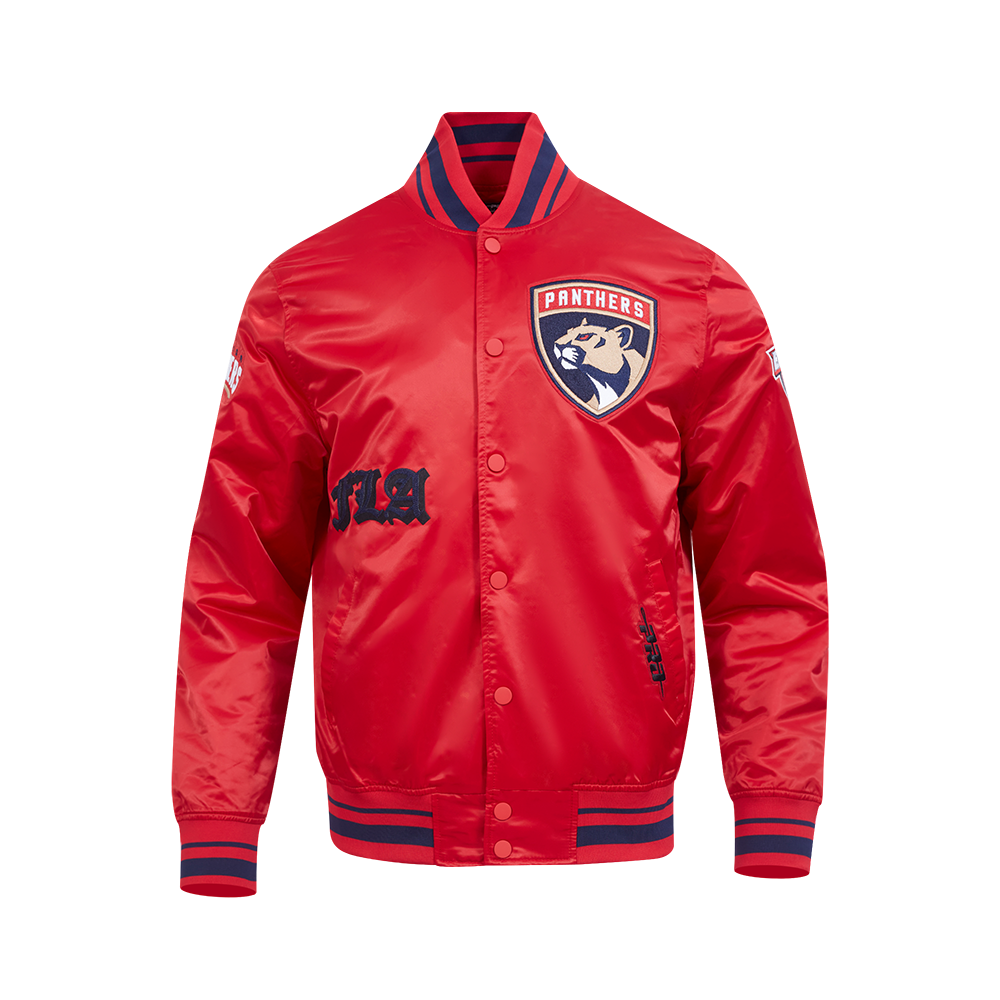 CHAMARRA DE SATÍN NHL FLORIDA PANTHERS OLD ENGLISH