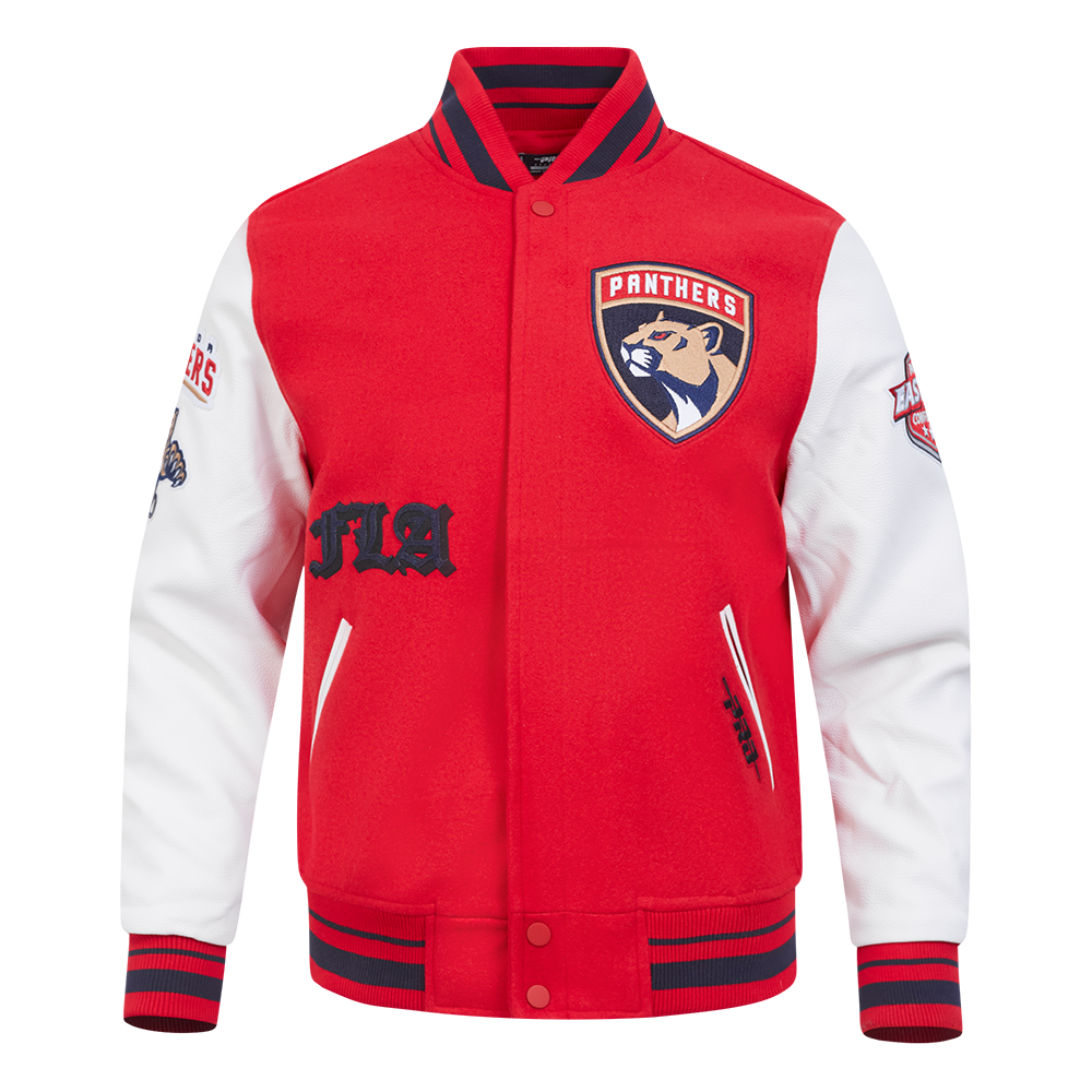 CHAMARRA UNIVERSITARIA NHL FLORIDA PANTHERS OLD ENGLISH