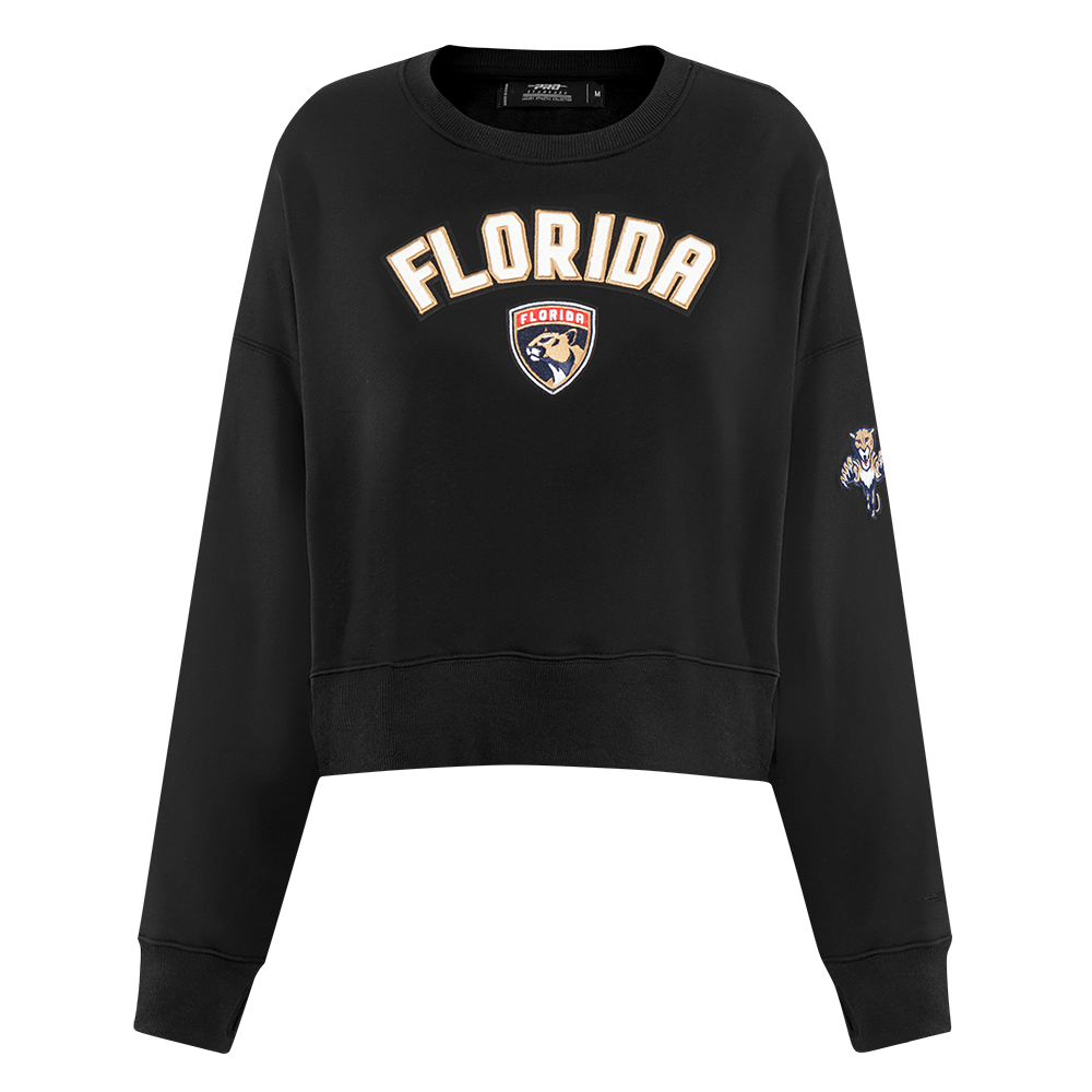 SUDADERA DE CUELLO REDONDO NHL FLORIDA PANTHERS CLASSIC CHENILLE PARA MUJER