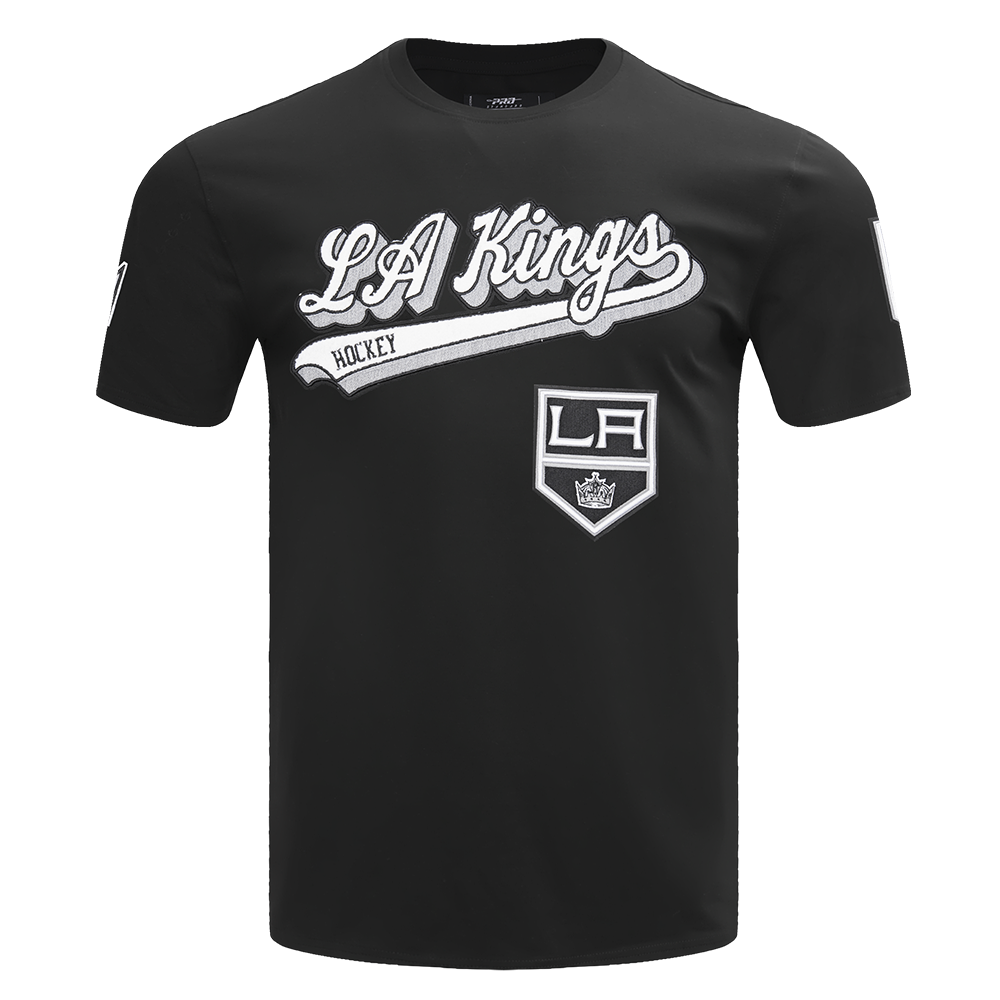 PLAYERA NHL LOS ANGELES KINGS SCRIPT TAIL