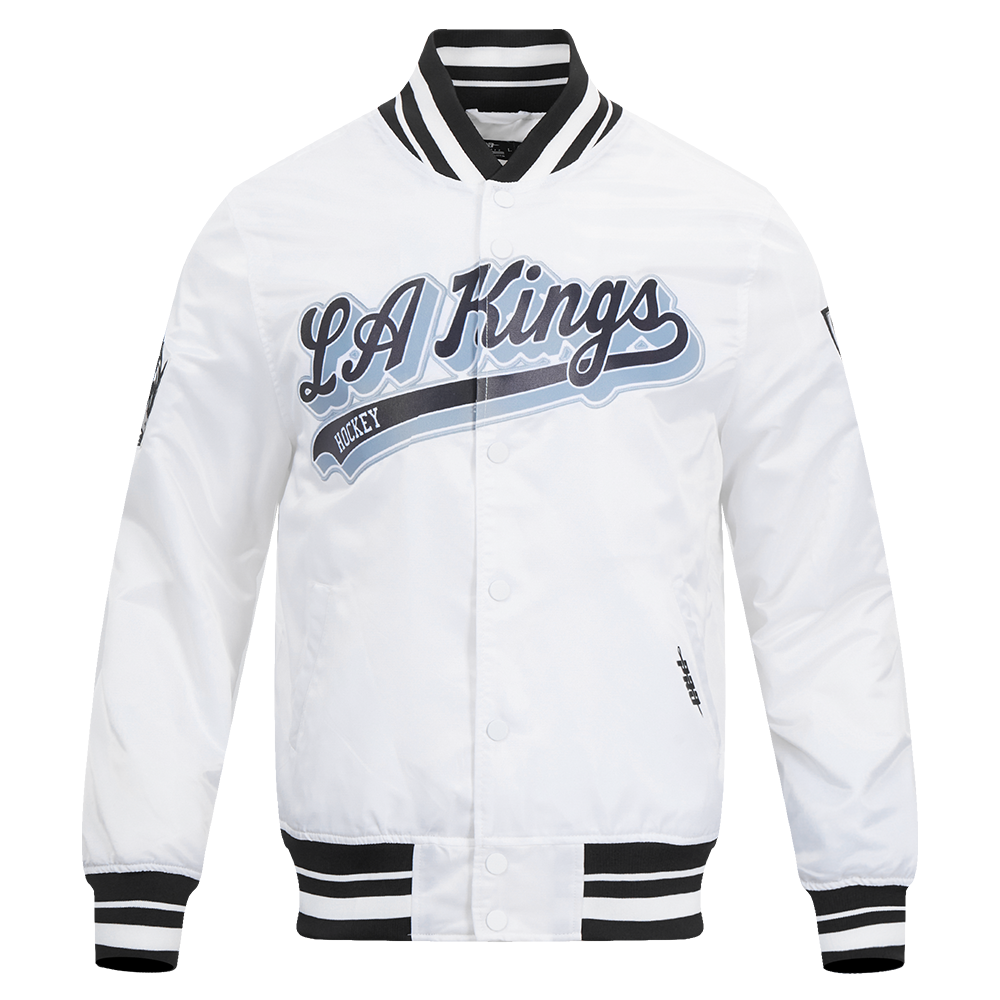 CHAMARRA DE SATÉN NHL LOS ANGELES KINGS SCRIPT TAIL