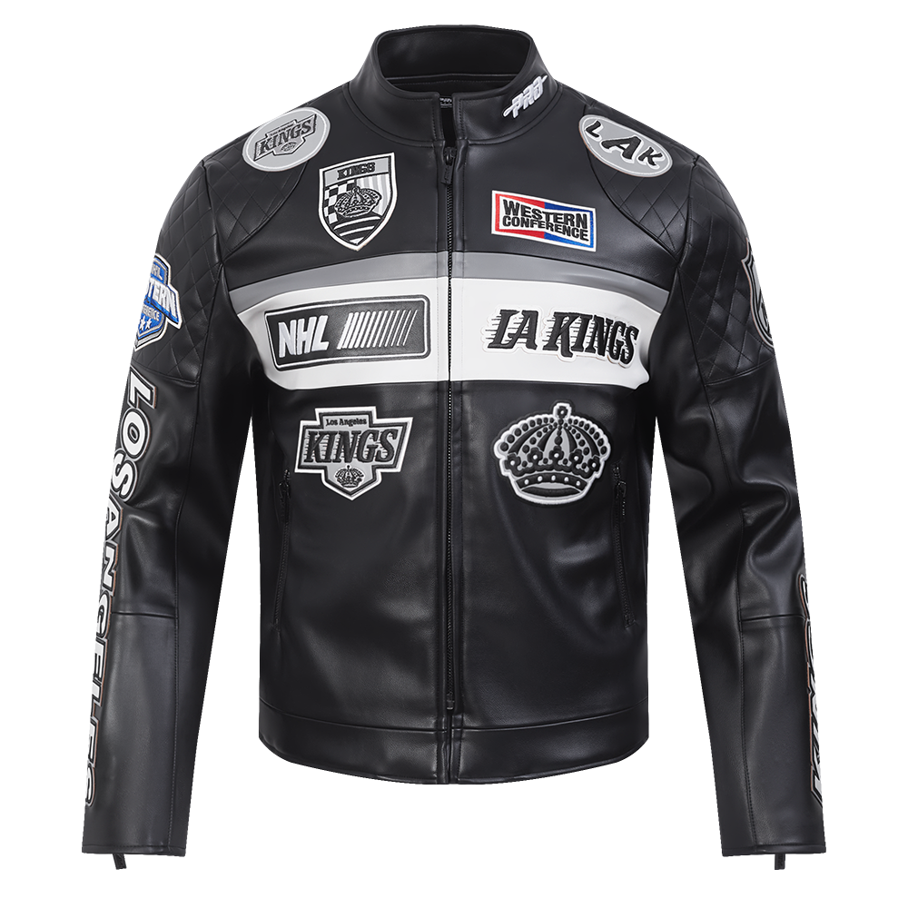 CHAMARRA DE PIEL NHL LOS ANGELES KINGS MOTO JACKET
