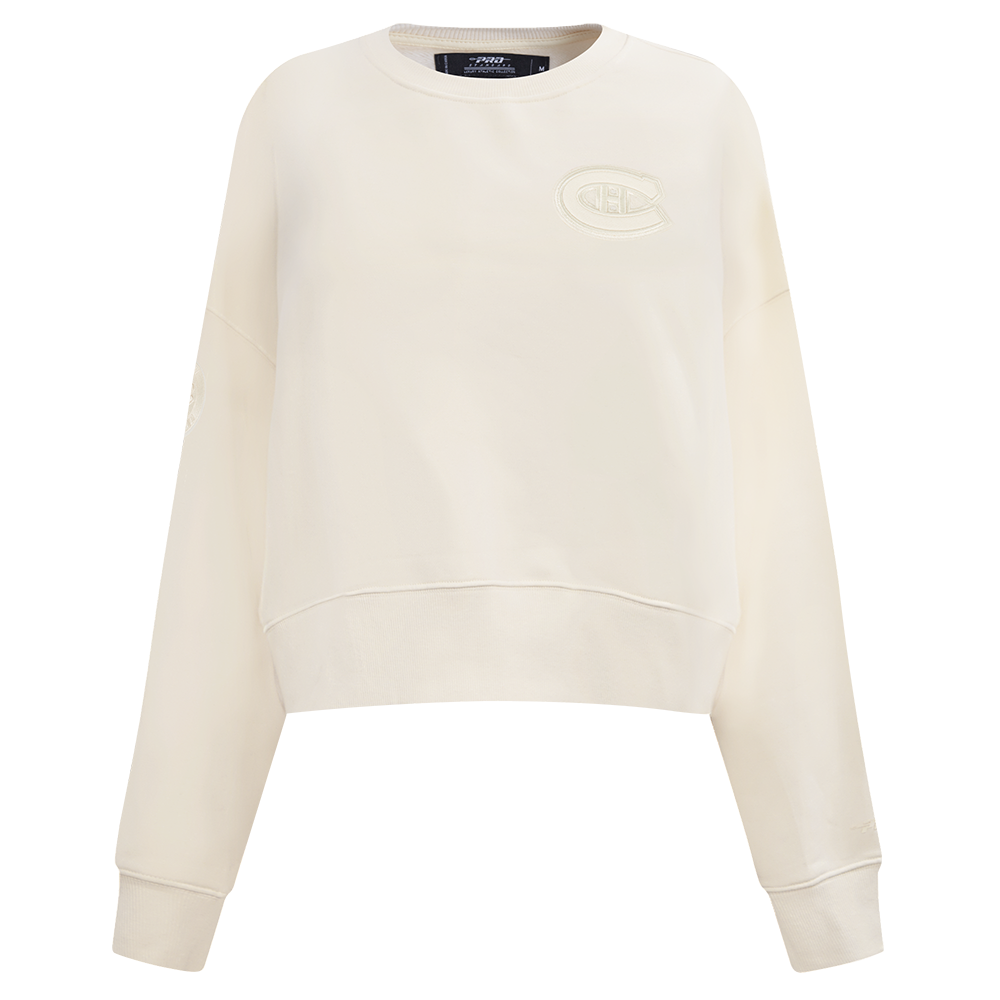 SUDADERA DE CUELLO REDONDO NHL MONTREAL CANADIENS NEUTRAL PARA MUJER