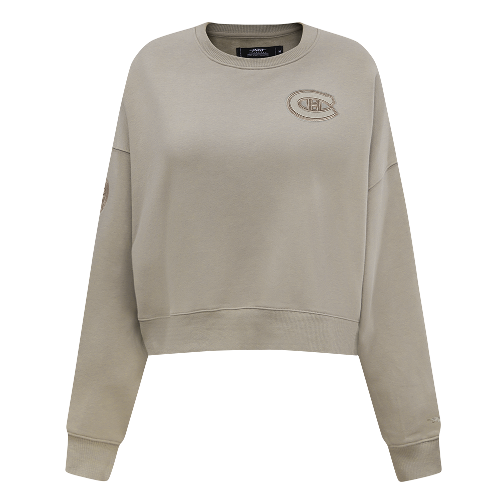 SUDADERA DE CUELLO REDONDO NHL MONTREAL CANADIENS NEUTRAL PARA MUJER