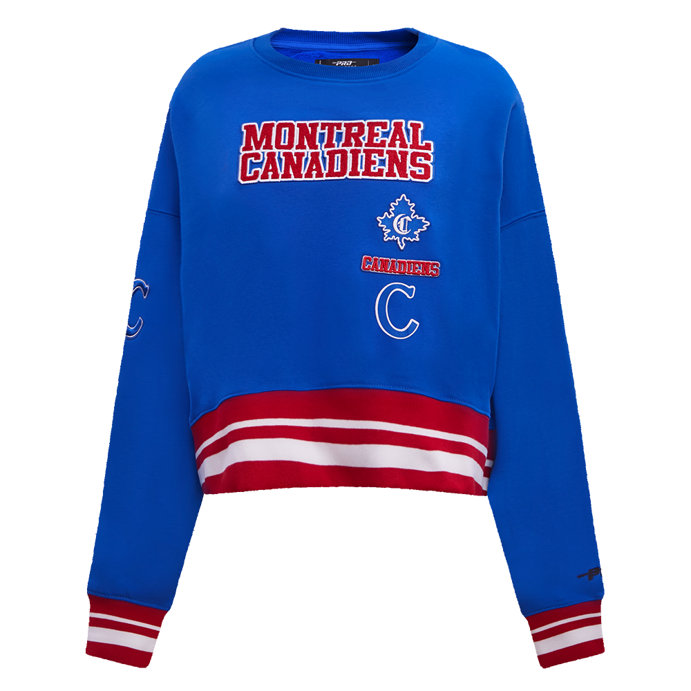 SUDADERA DE CUELLO REDONDO NHL MONTREAL CANADIENS RETRO CLASSICS PARA MUJER
