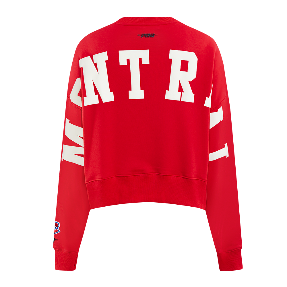 SUDADERA DE CUELLO REDONDO NHL MONTREAL CANADIENS WINGSPAN PARA MUJER