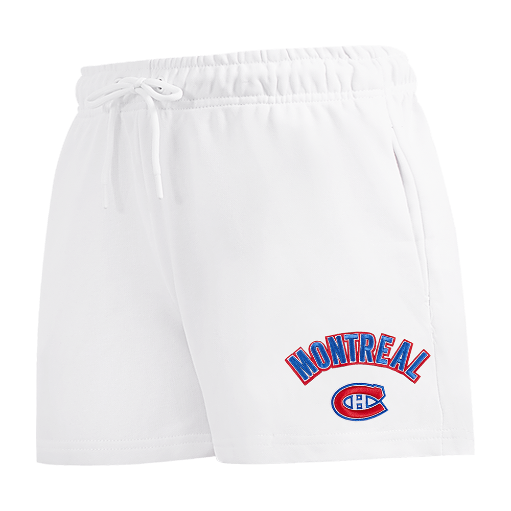 SHORTS DE ALGODÓN NHL MONTREAL CANADIENS CLASSIC CHENILLE PARA MUJER