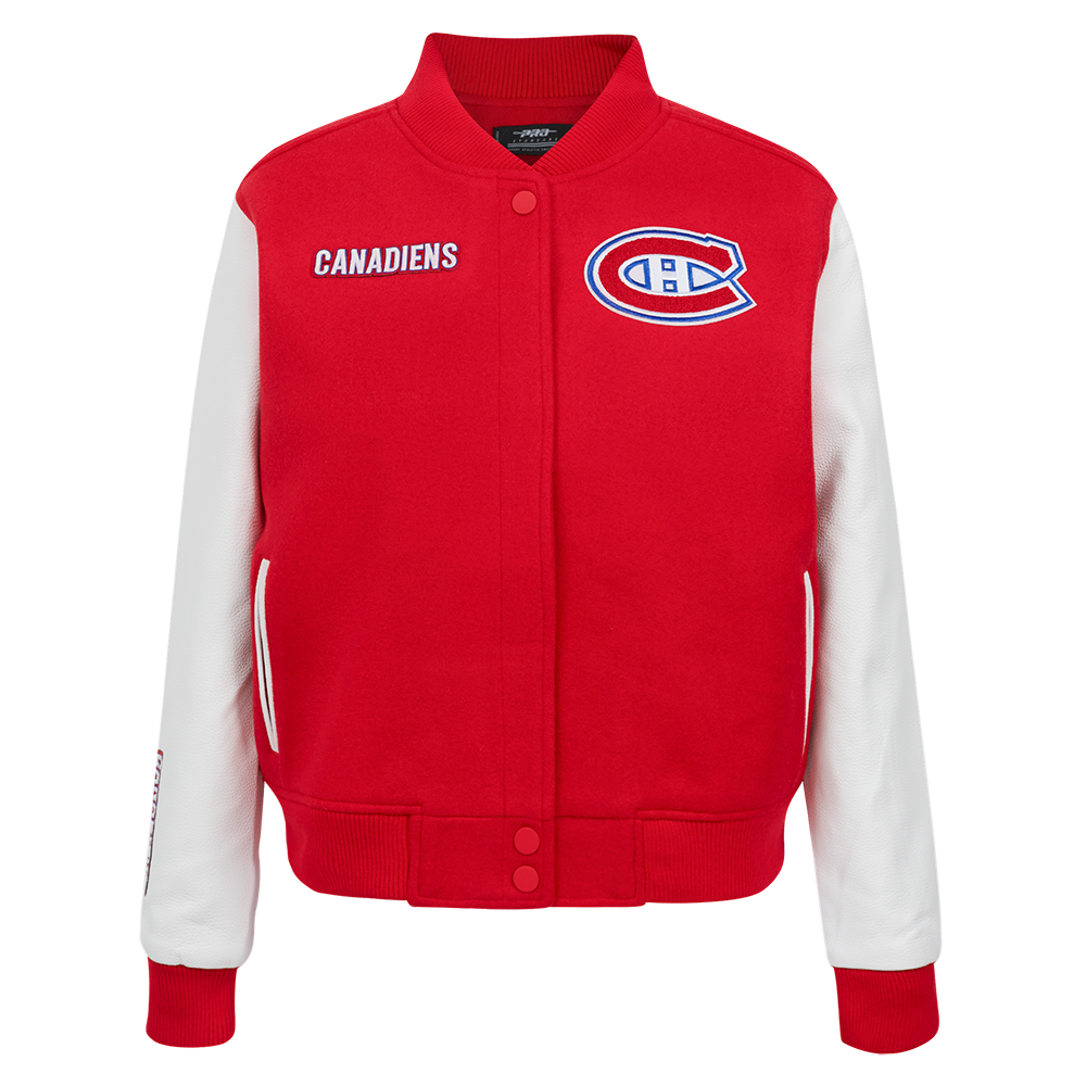 CHAMARRA UNIVERSITARIA NHL MONTREAL CANADIENS CLASSIC CHENILLE PARA MUJER