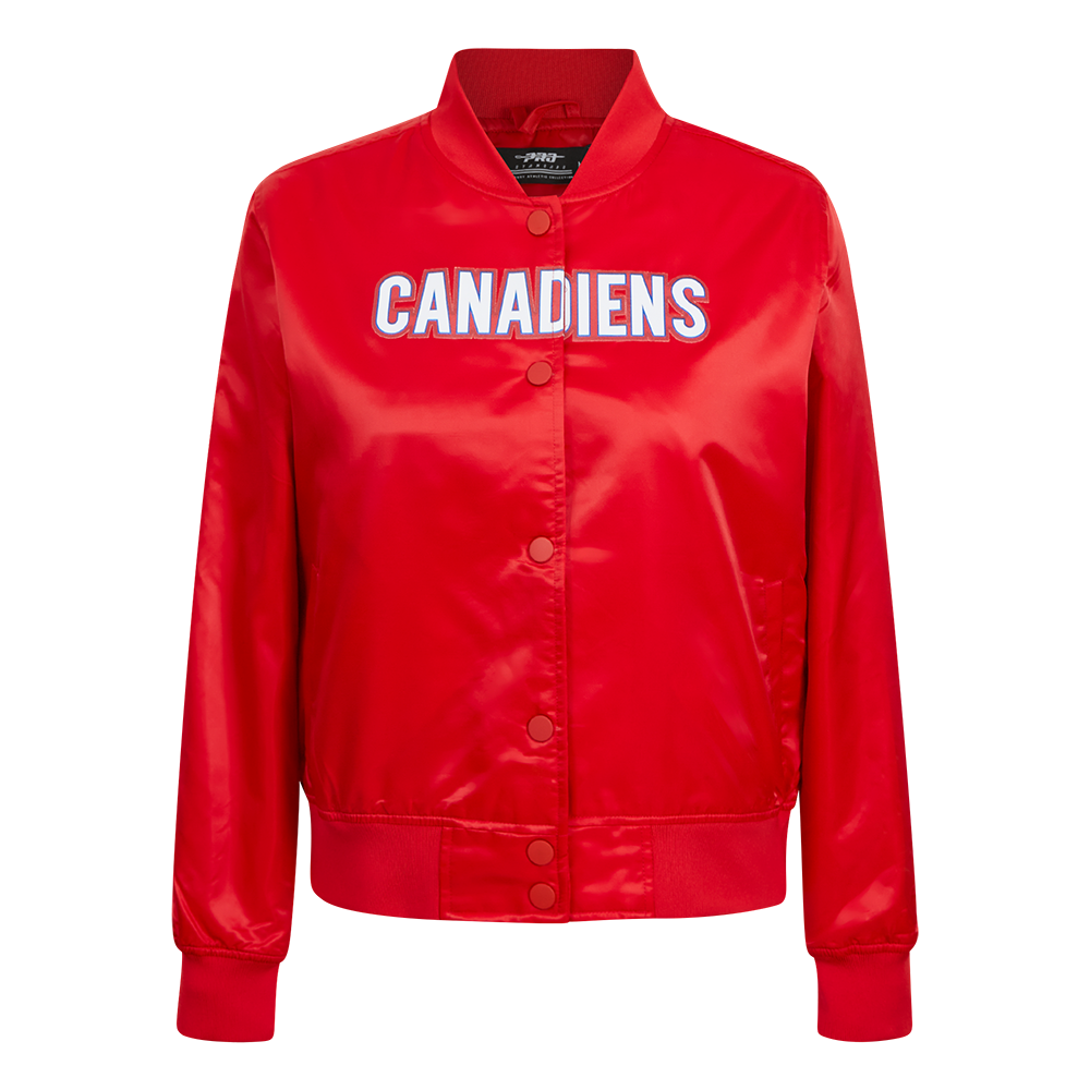 CHAMARRA DE SATÍN NHL MONTREAL CANADIENS CLASSIC CHENILLE PARA MUJER
