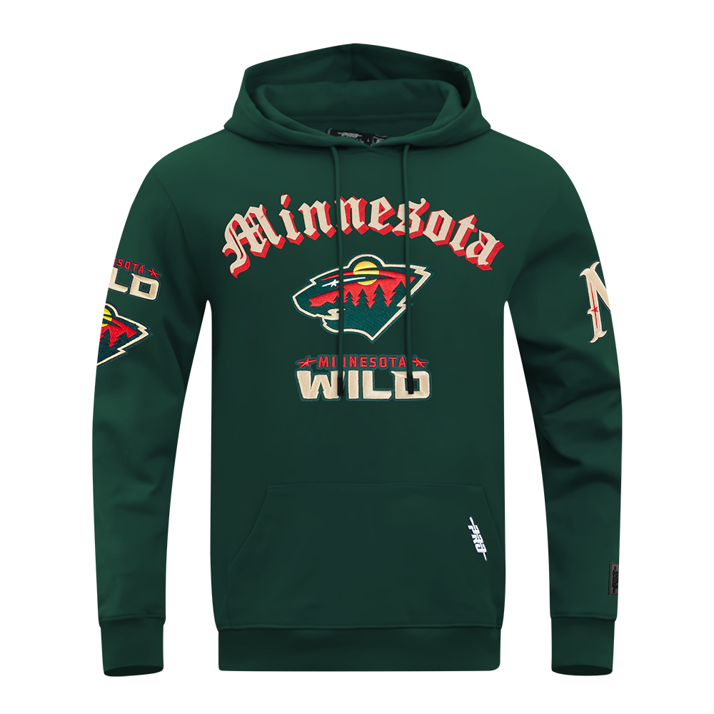 SUDADERA CON GORRO NHL MINNESOTA WILD OLD ENGLISH