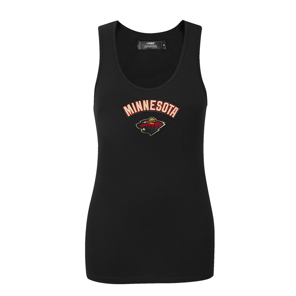 PLAYERA DE TIRANTES DE CORTE RELAJADO NHL MINNESOTA WILD CLASSIC CHENILLE PARA MUJER