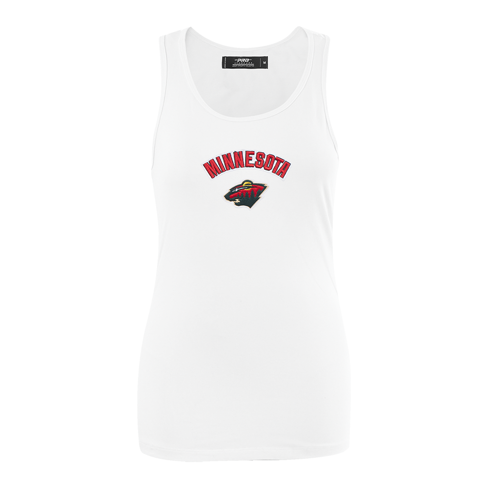 PLAYERA DE TIRANTES NHL MINNESOTA WILD CLASSIC CHENILLE PARA MUJER