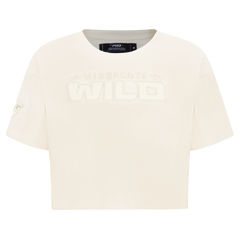 PLAYERA CROP NHL MINNESOTA WILD NEUTRAL PARA MUJER