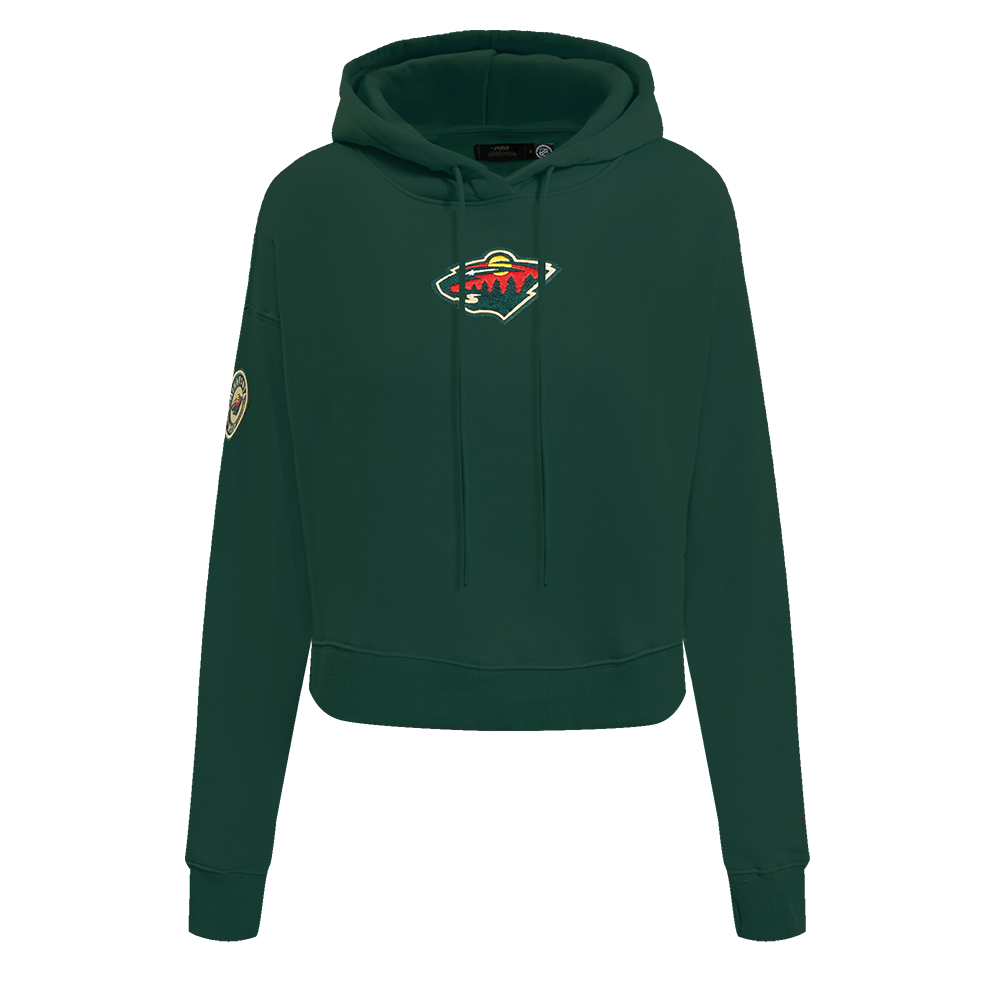 SUDADERA CON GORRO NHL MINNESOTA WILD CLASSIC CHENILLE PARA MUJER