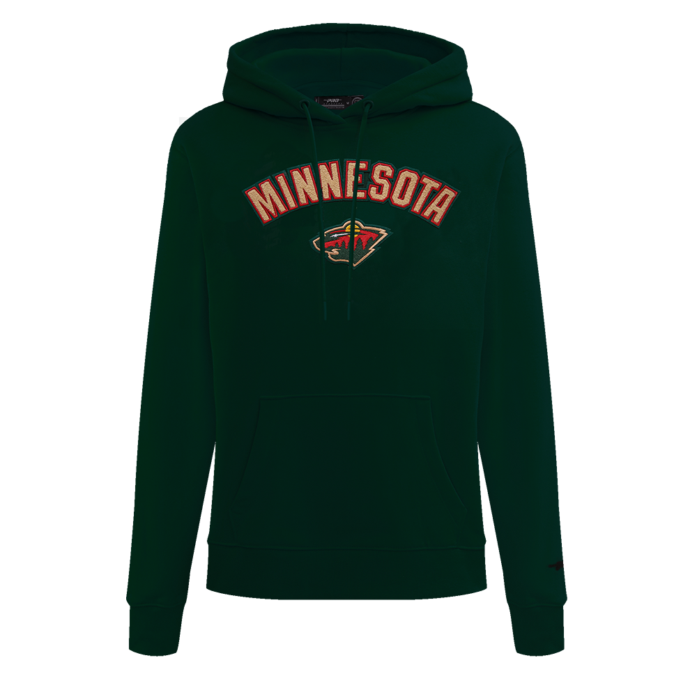 SUDADERA CON GORRO NHL MINNESOTA WILD CLASSIC CHENILLE PARA MUJER