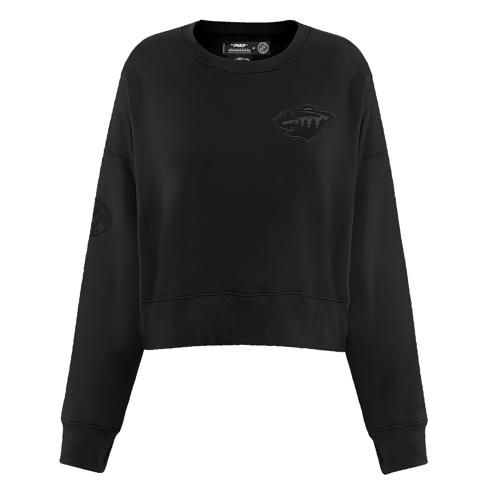 SUDADERA DE CUELLO REDONDO NHL MINNESOTA WILD NEUTRAL PARA MUJER