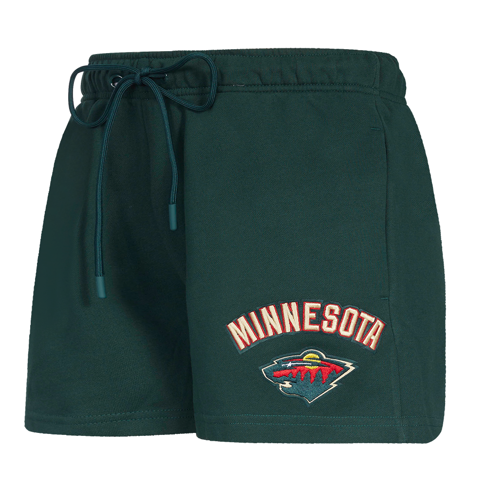 SHORTS DE ALGODÓN NHL MINNESOTA WILD CLASSIC CHENILLE PARA MUJER