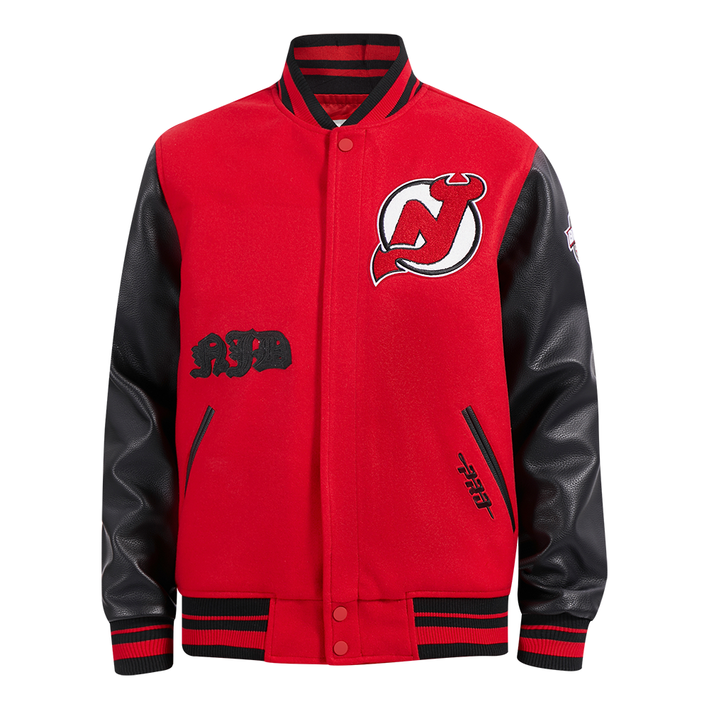 CHAMARRA UNIVERSITARIA NHL NEW JERSEY DEVILS OLD ENGLISH