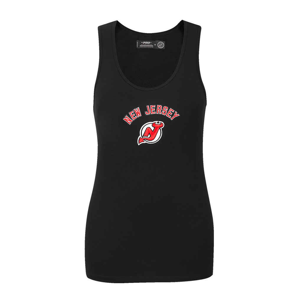 PLAYERA DE TIRANTES DE CORTE RELAJADO NHL NEW JERSEY DEVILS CLASSIC CHENILLE PARA MUJER
