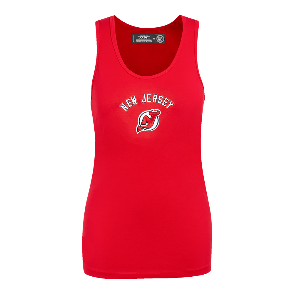 PLAYERA DE TIRANTES DE CORTE RELAJADO NHL NEW JERSEY DEVILS CLASSIC CHENILLE PARA MUJER