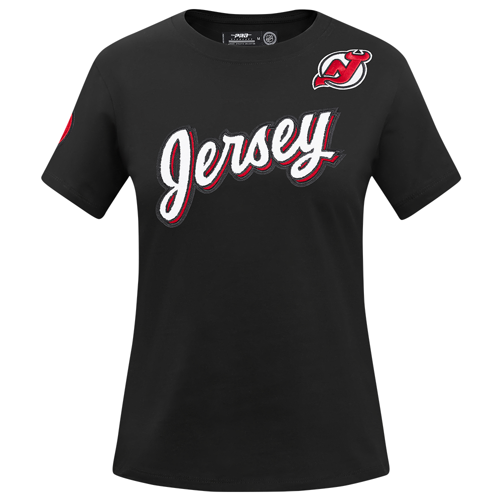 PLAYERA NHL NEW JERSEY DEVILS CLASSIC CHENILLE PARA MUJER