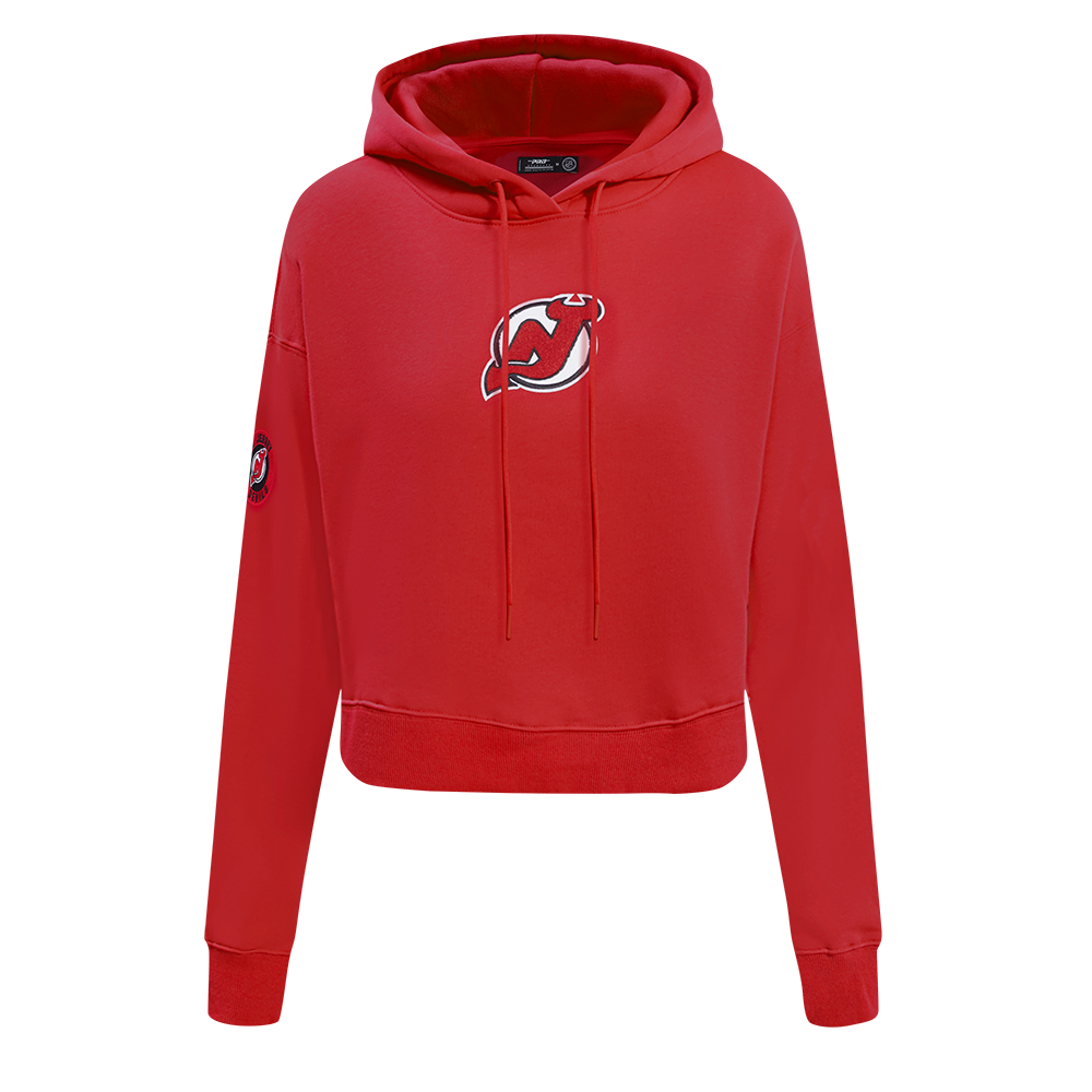 SUDADERA CON GORRO NHL NEW JERSEY DEVILS CLASSIC CHENILLE PARA MUJER