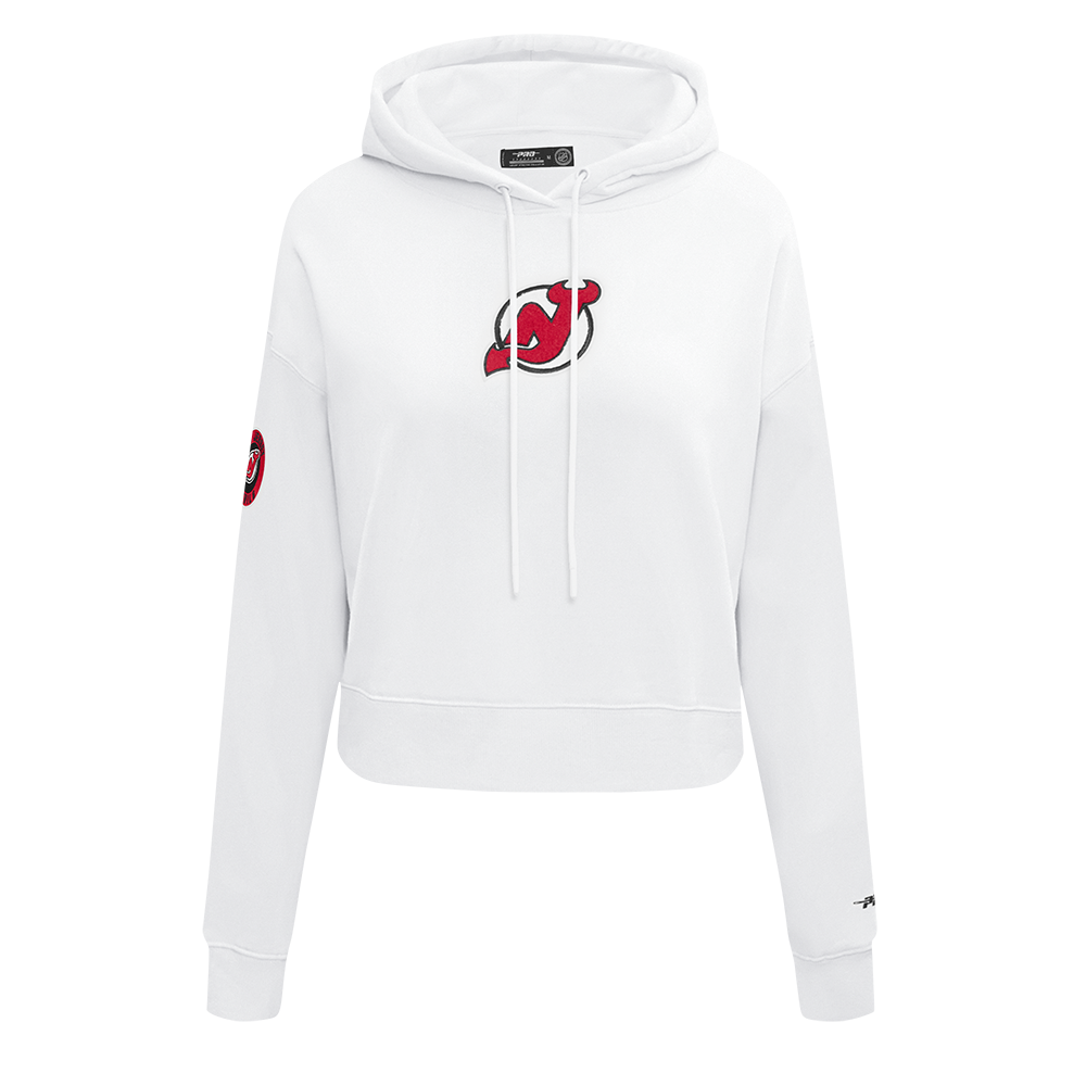 SUDADERA CON GORRO NHL NEW JERSEY DEVILS CLASSIC CHENILLE PARA MUJER