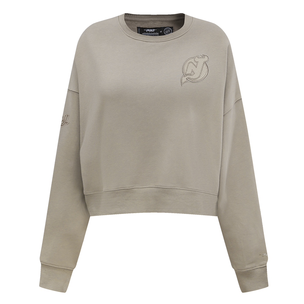 SUDADERA DE CUELLO REDONDO NHL NEW JERSEY DEVILS NEUTRAL PARA MUJER