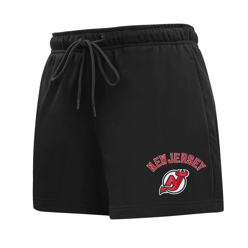 SHORTS DE ALGODÓN NHL NEW JERSEY DEVILS CLASSIC CHENILLE PARA MUJER