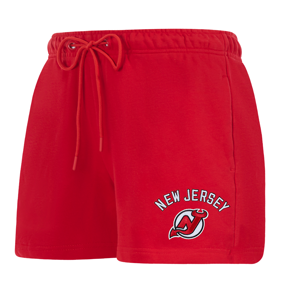 SHORTS DE ALGODÓN NHL NEW JERSEY DEVILS CLASSIC CHENILLE PARA MUJER