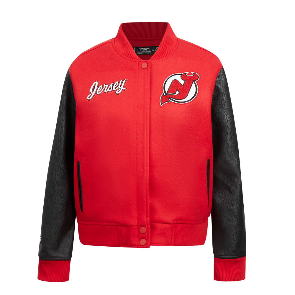 CHAMARRA UNIVERSITARIA NHL NEW JERSEY DEVILS CLASSIC VARSITY PARA MUJER