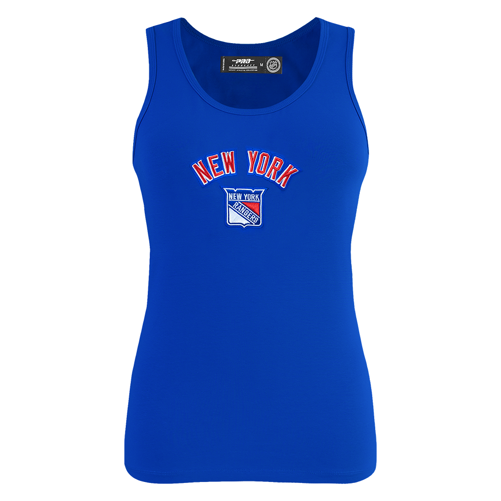 PLAYERA DE TIRANTES DE CORTE RELAJADO NHL NEW YORK RANGERS CLASSIC CHENILLE PARA MUJER
