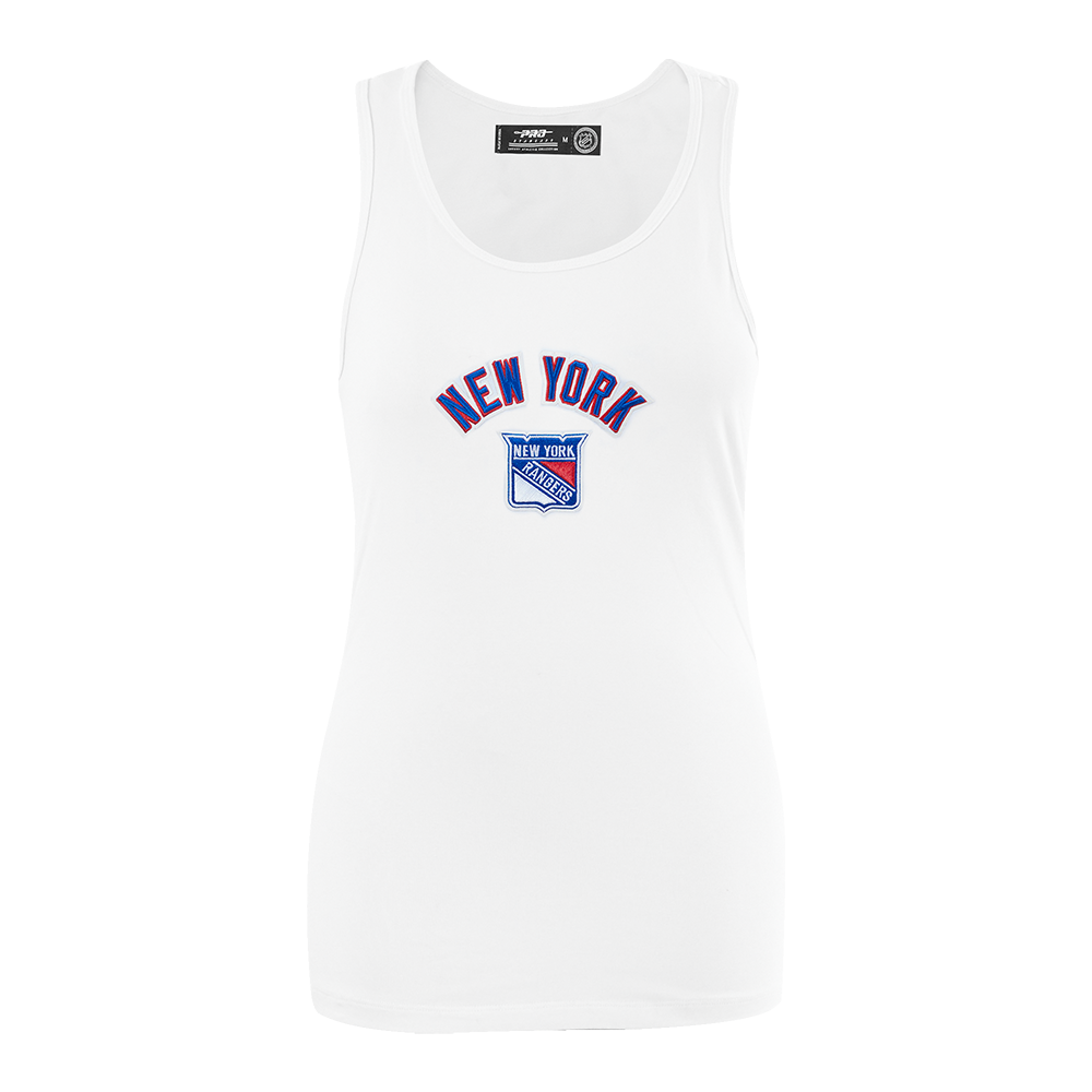 PLAYERA DE TIRANTES DE CORTE RELAJADO NHL NEW YORK RANGERS CLASSIC CHENILLE PARA MUJER
