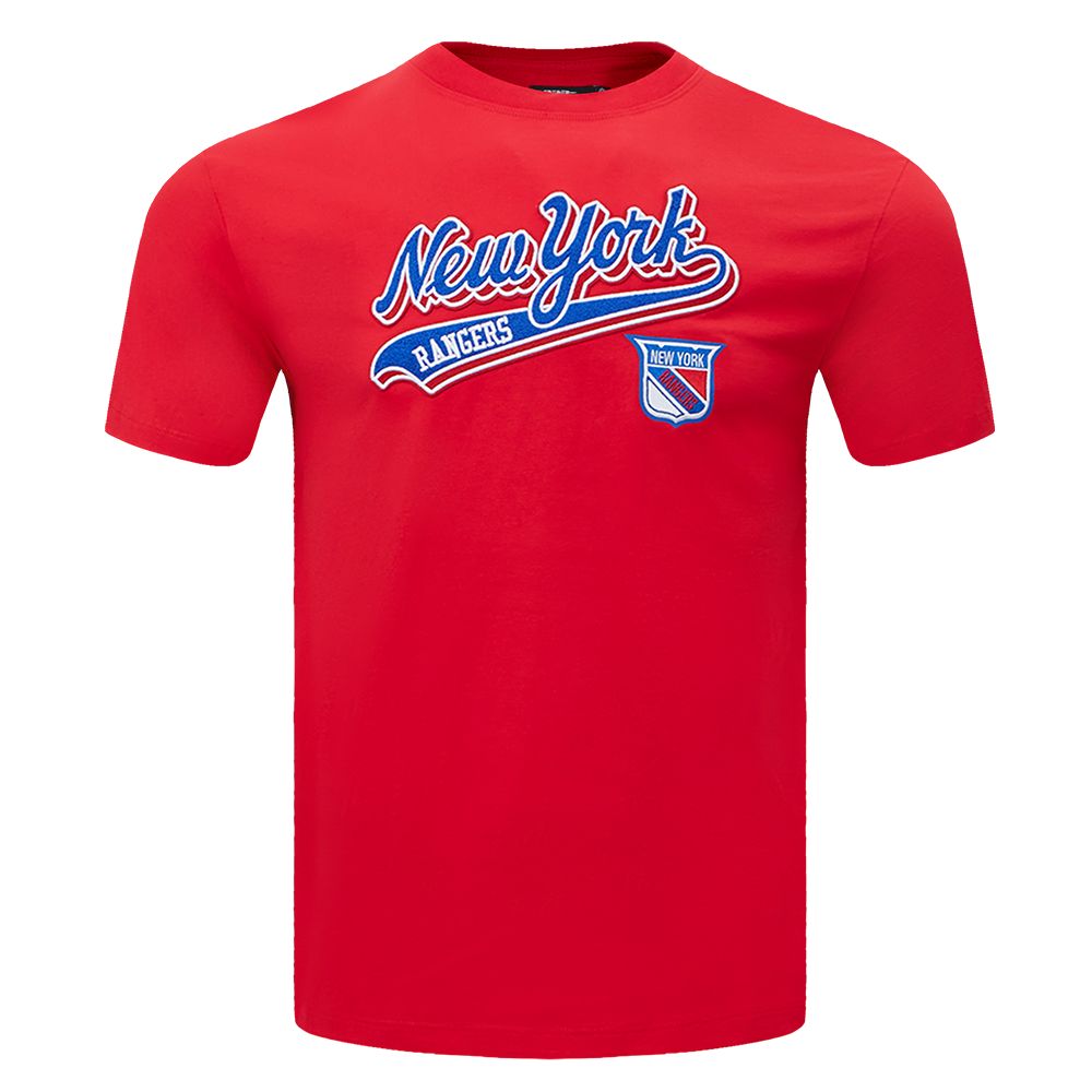 PLAYERA BOYFRIEND NHL NEW YORK RANGERS SCRIPT TAIL PARA MUJER